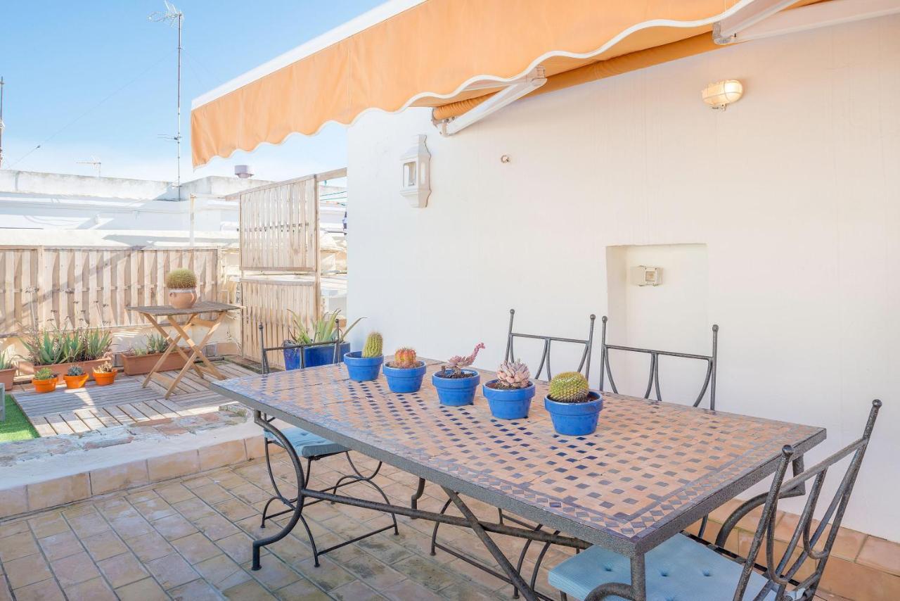 Atico En El Centro Con Terraza Apartment Cadiz Bagian luar foto