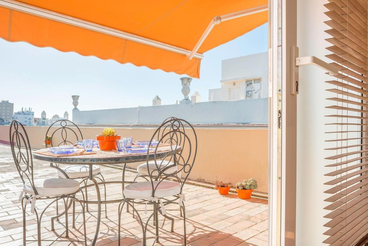 Atico En El Centro Con Terraza Apartment Cadiz Bagian luar foto